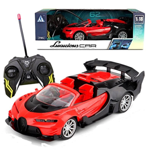 اسباب بازی ماشین کنترلی بوگاتی ویژن قرمز Bugatti Vision Gran Turismo مقیاس 1:18_اسباب بازی ماشین کنترلی